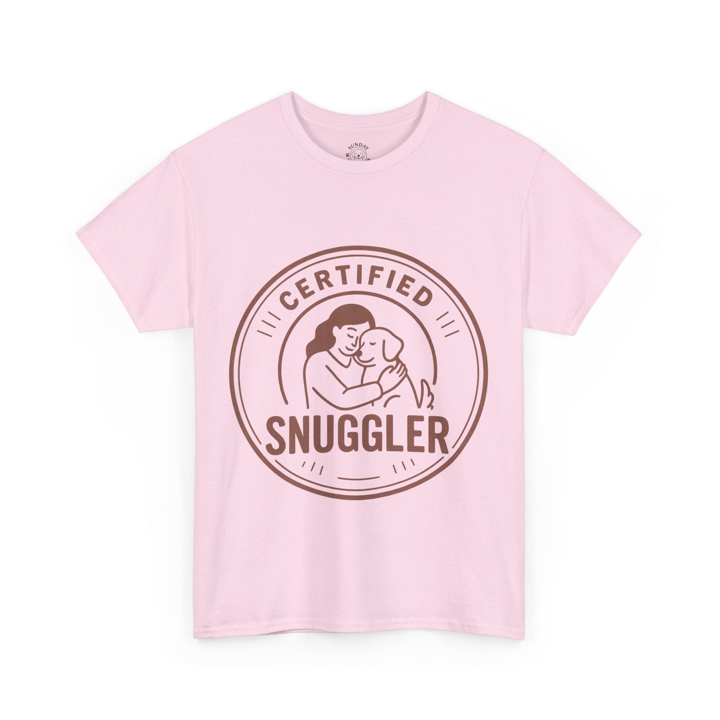 Dog Lover Tee "Certified Snuggler" by Sunday Woof Club