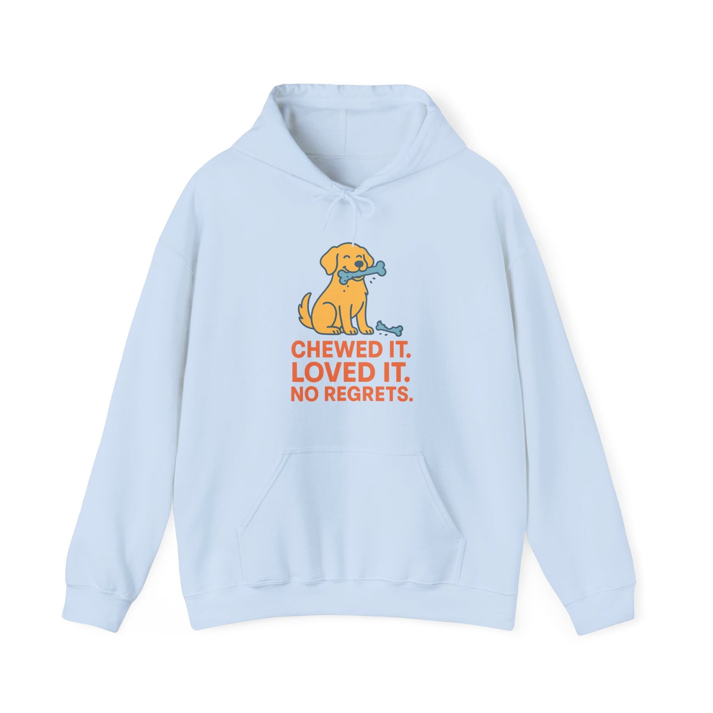 Funny Dog Lover Hoodie - 'Chewed It. Loved It. No Regrets.' by Sunday Woof Club