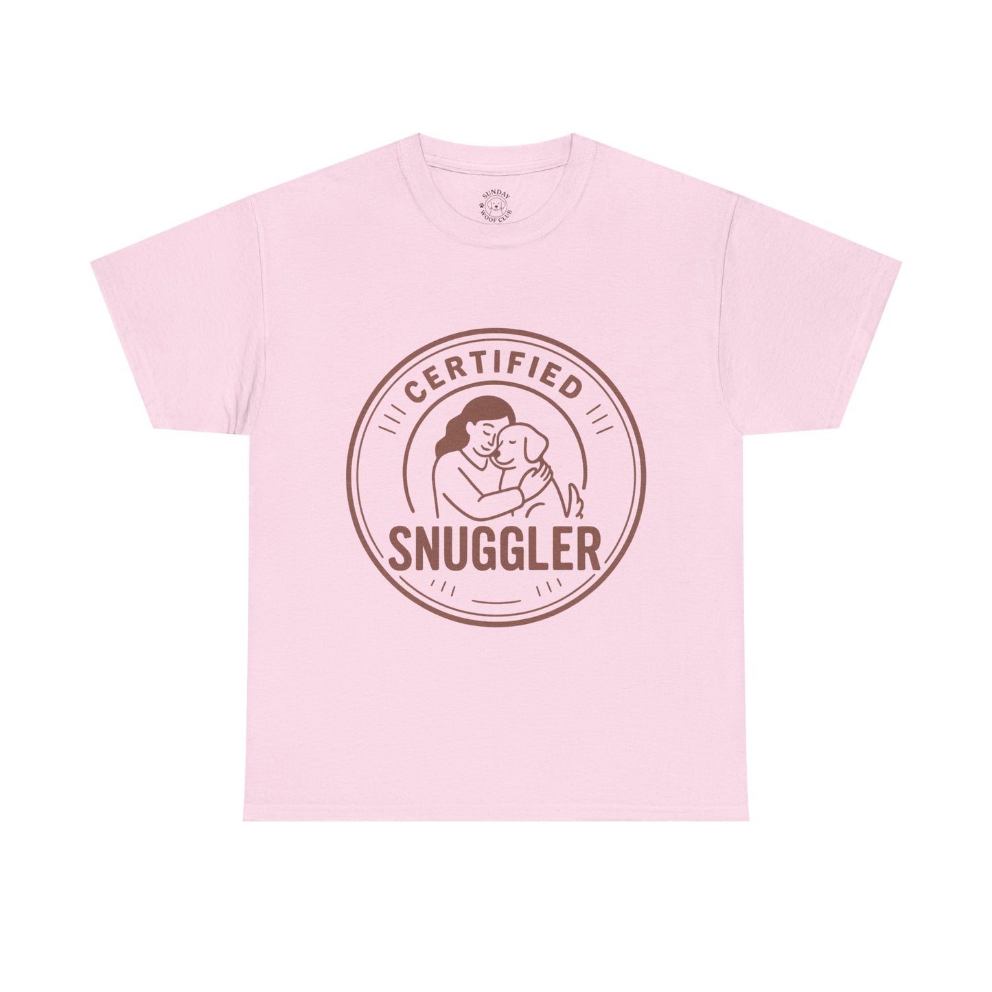 Dog Lover Tee "Certified Snuggler" by Sunday Woof Club