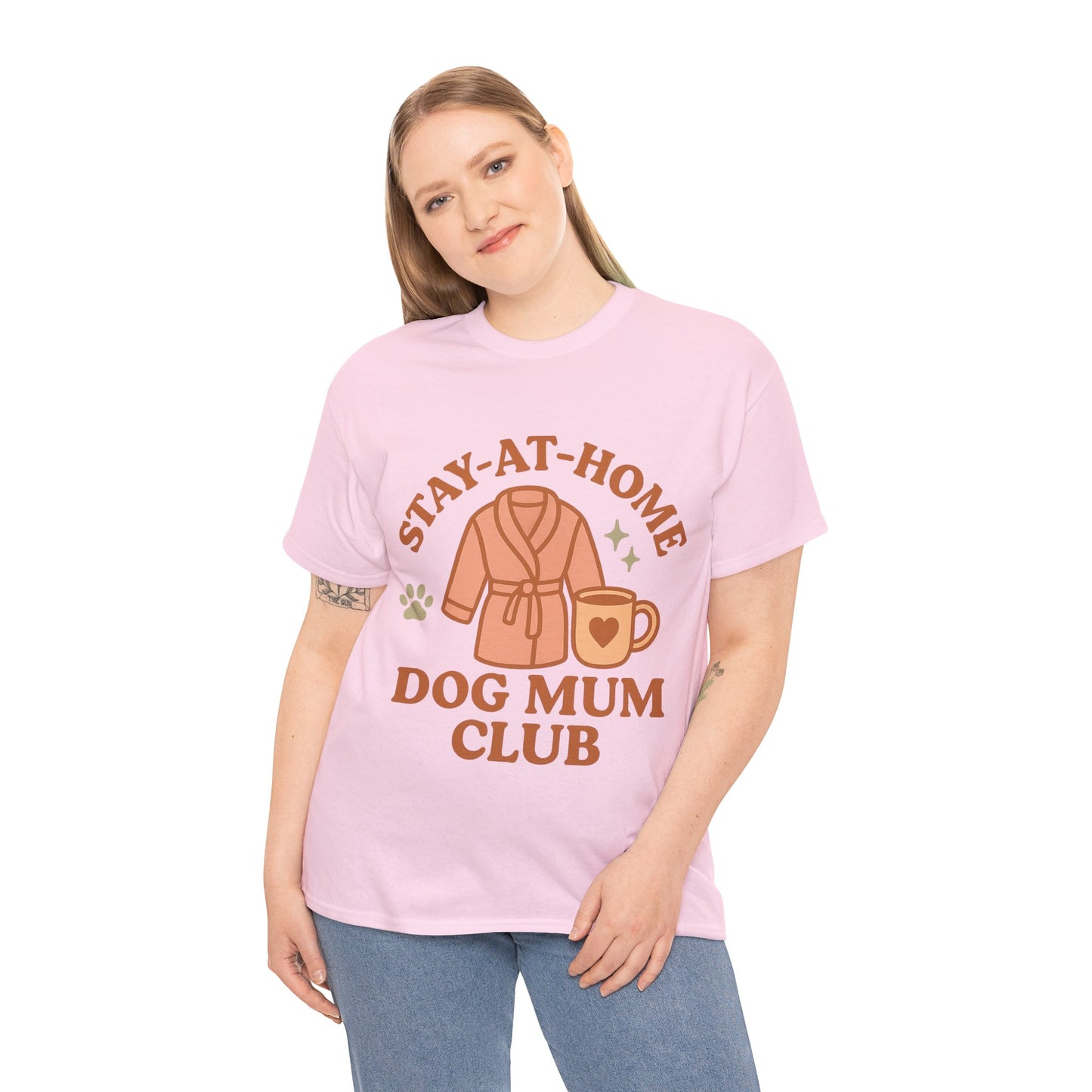 Funny Tee "Stay-at-Home Dog Mum Club" by Sunday Woof Club