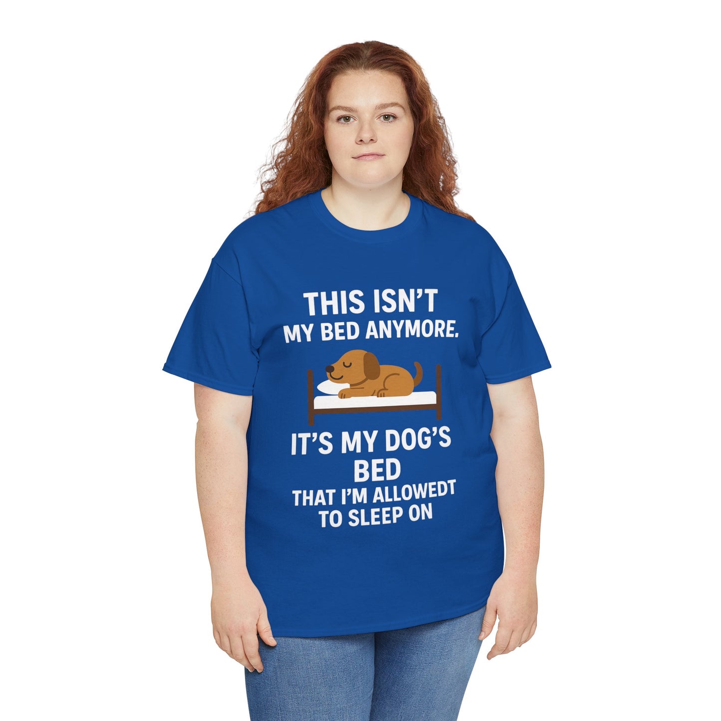 Funny Dog Lover Tee "This Isn't My Bed Anymore" by Sunday Woof Club