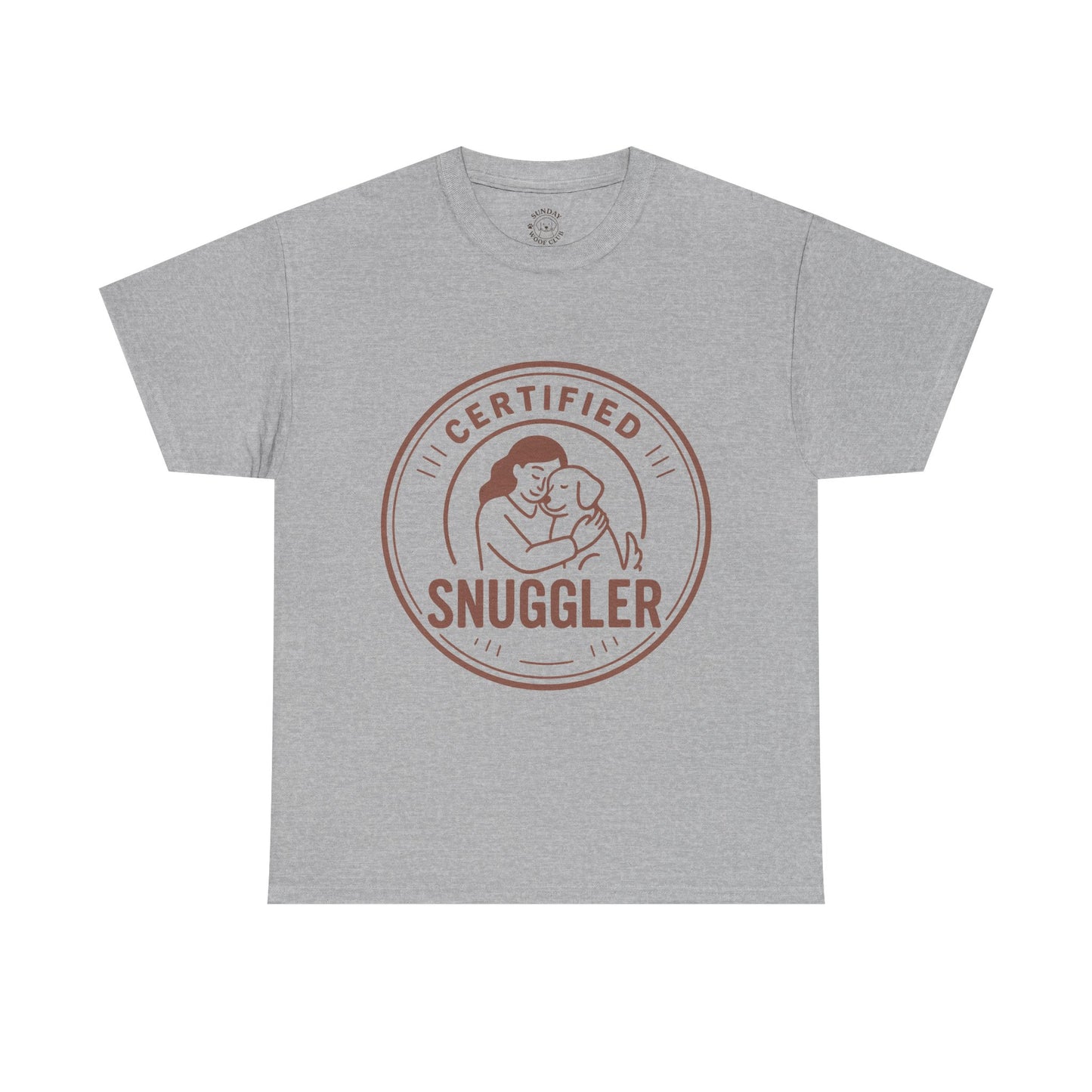 Dog Lover Tee "Certified Snuggler" by Sunday Woof Club