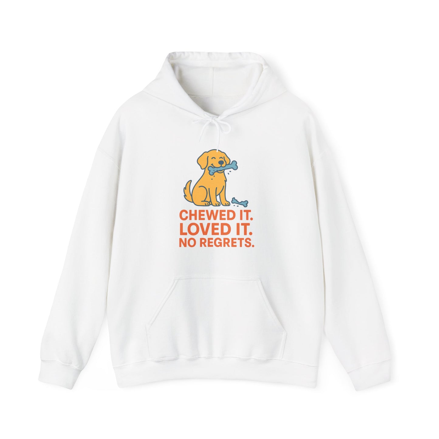Funny Dog Lover Hoodie - 'Chewed It. Loved It. No Regrets.' by Sunday Woof Club