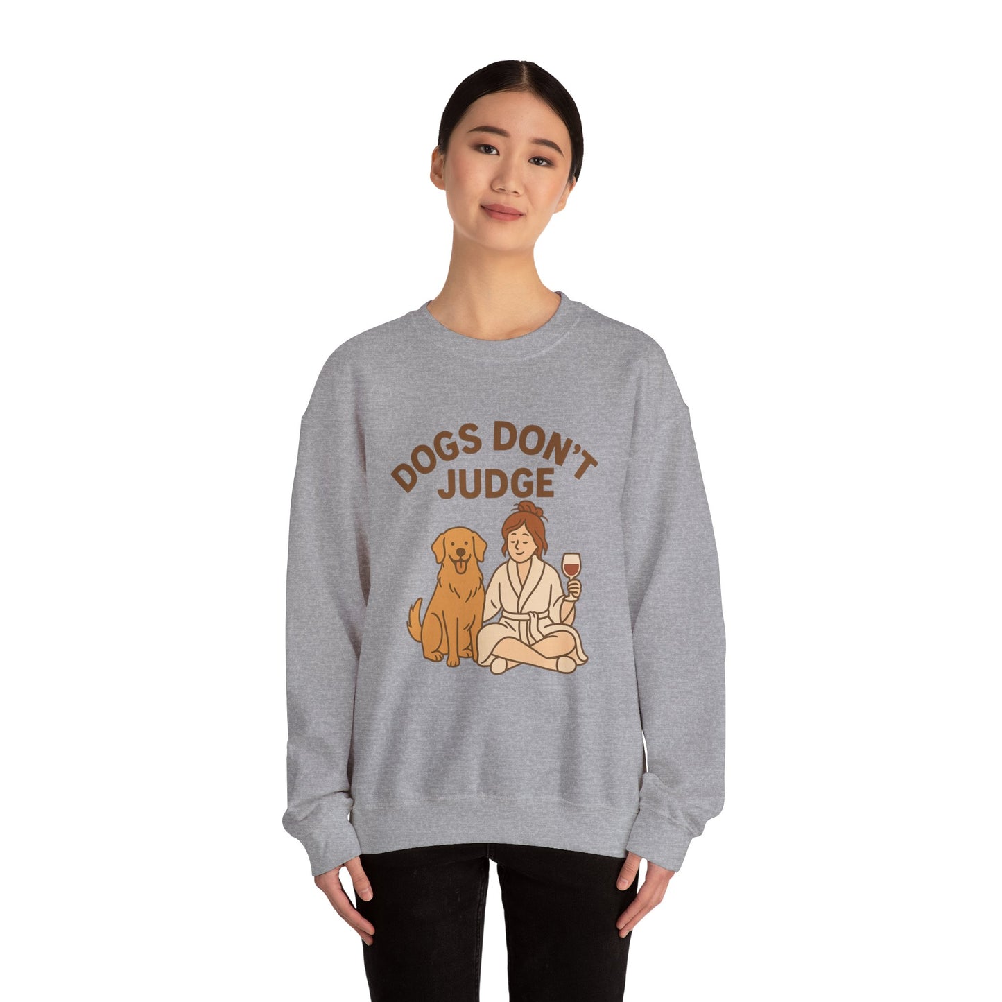 Cosy Sweatshirt "Dogs Don't Judge" by Sunday Woof Club