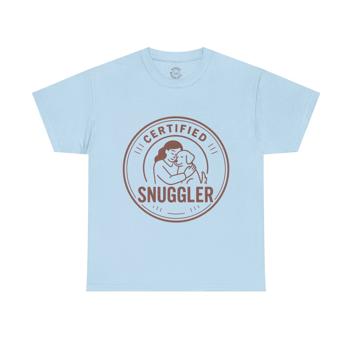 Dog Lover Tee "Certified Snuggler" by Sunday Woof Club