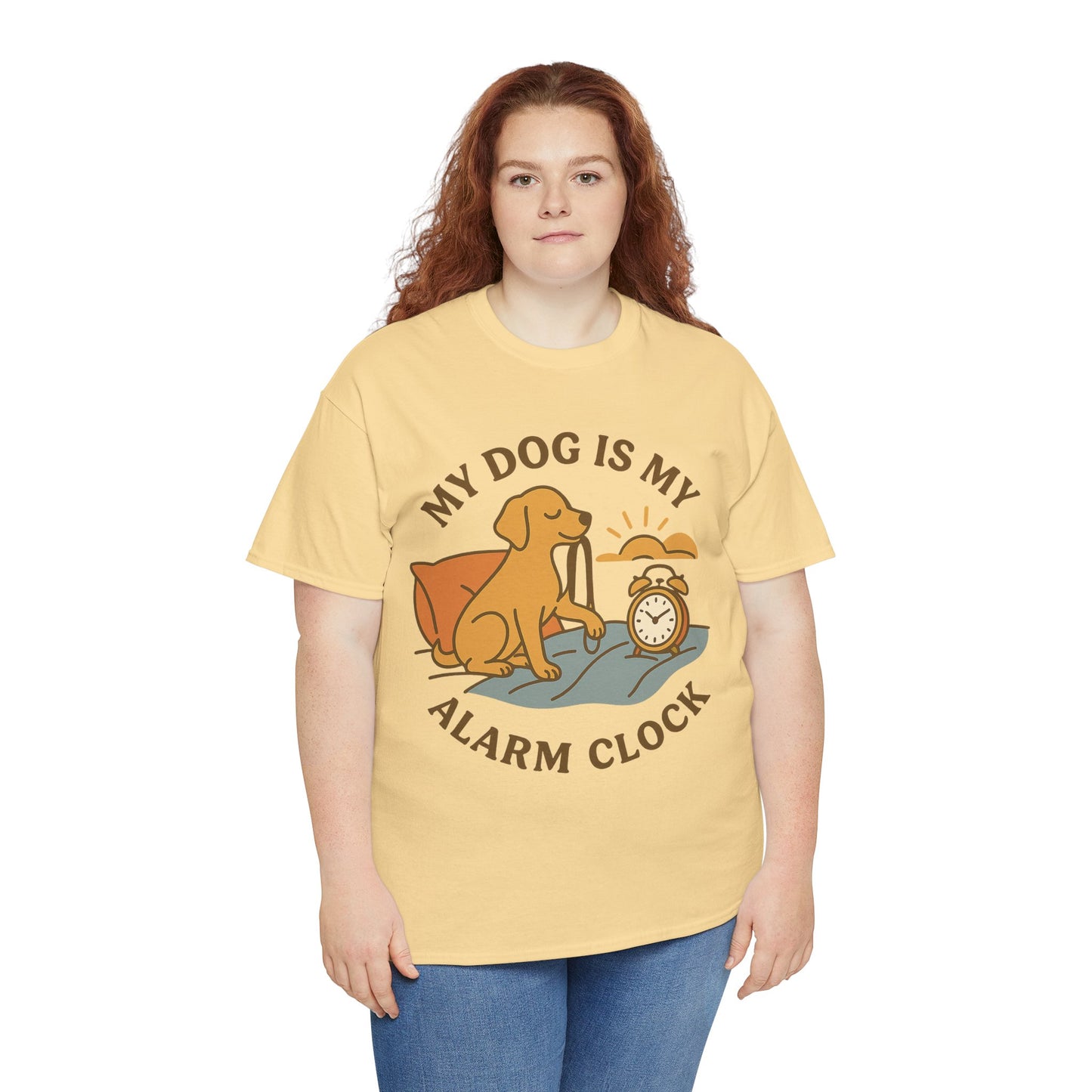 Funny Tee "My Dog is My Alarm Clock" by Sunday Woof Club