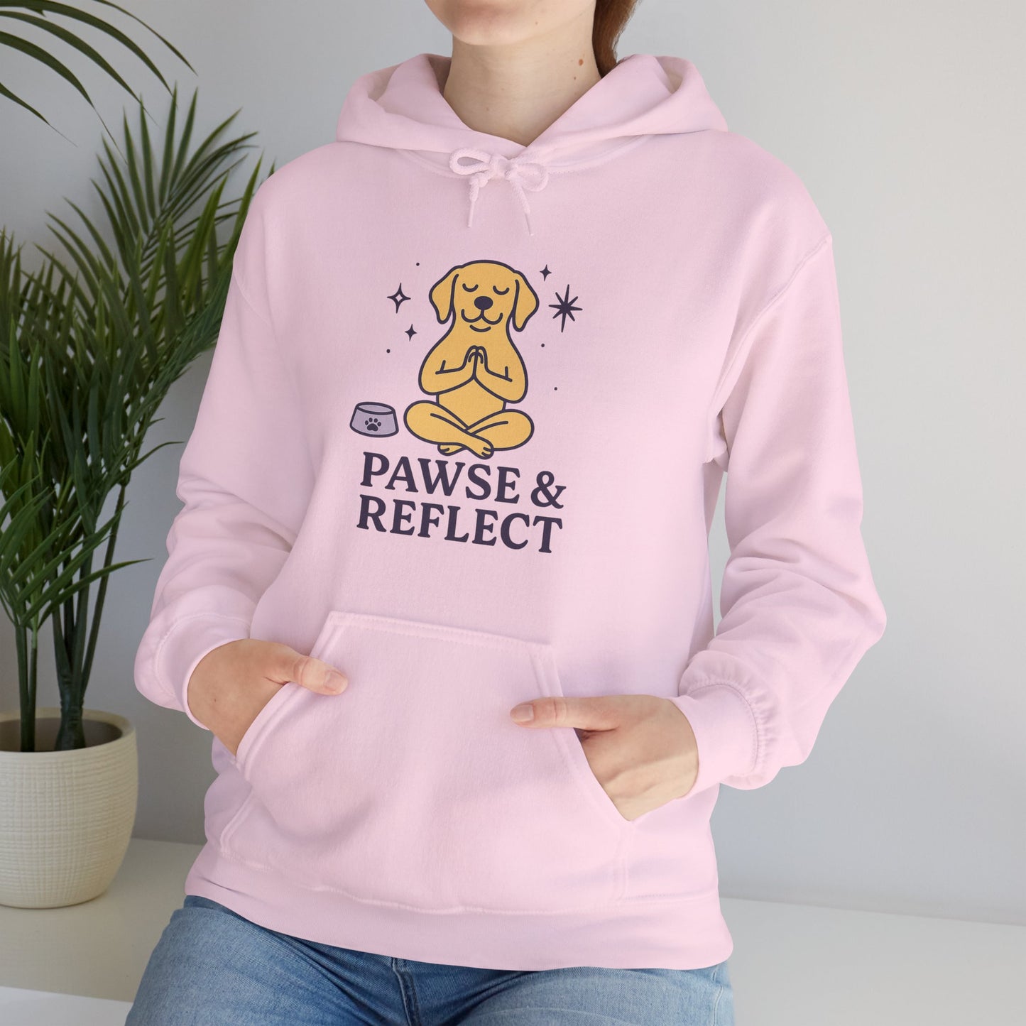 Cosy Hoodie for Pet Lovers "Pawse & Reflect" by Sunday Woof Club