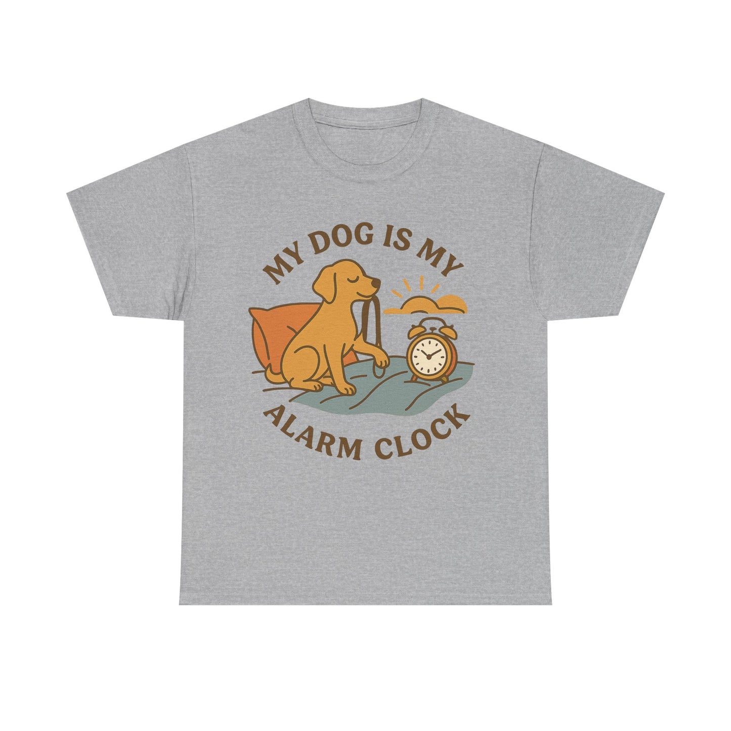 Funny Tee "My Dog is My Alarm Clock" by Sunday Woof Club