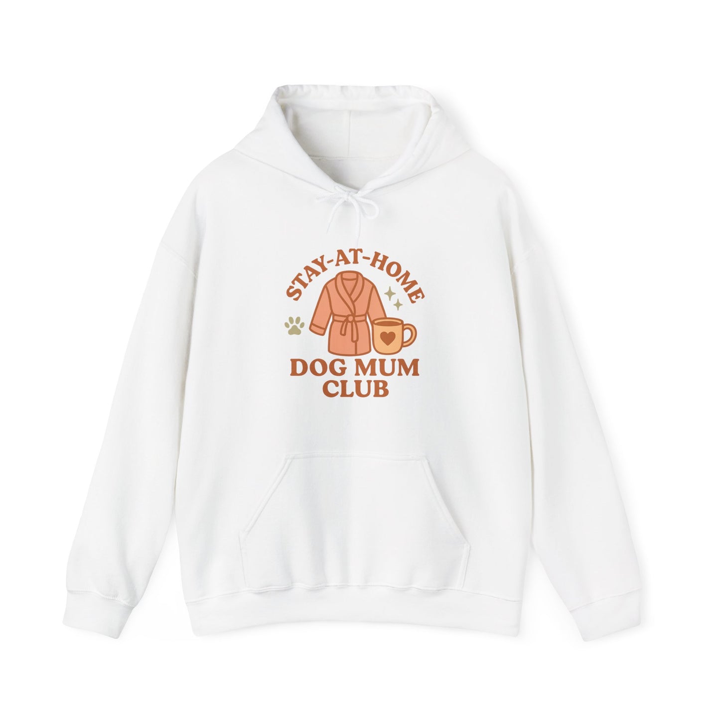 Cute Hoodie "Stay-at-Home Dog Mum Club" by Sunday Woof Club