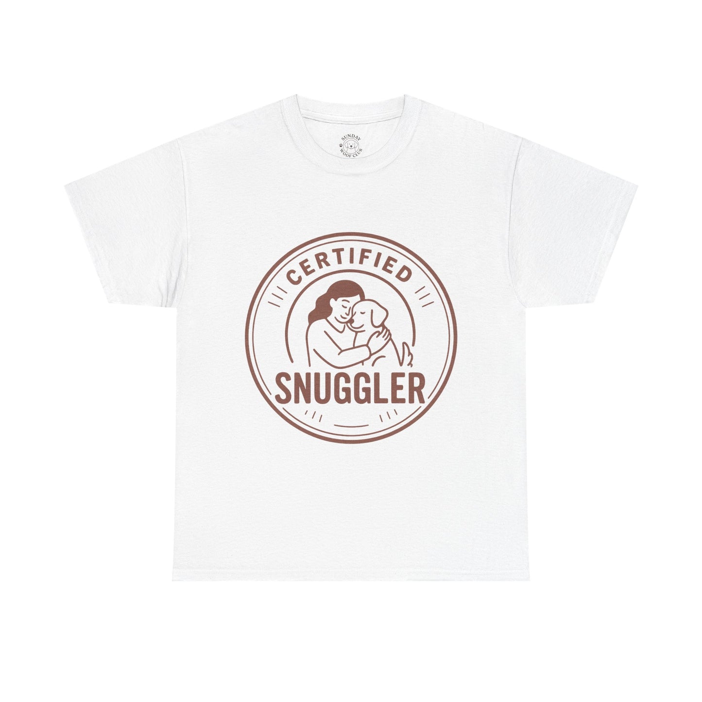 Dog Lover Tee "Certified Snuggler" by Sunday Woof Club