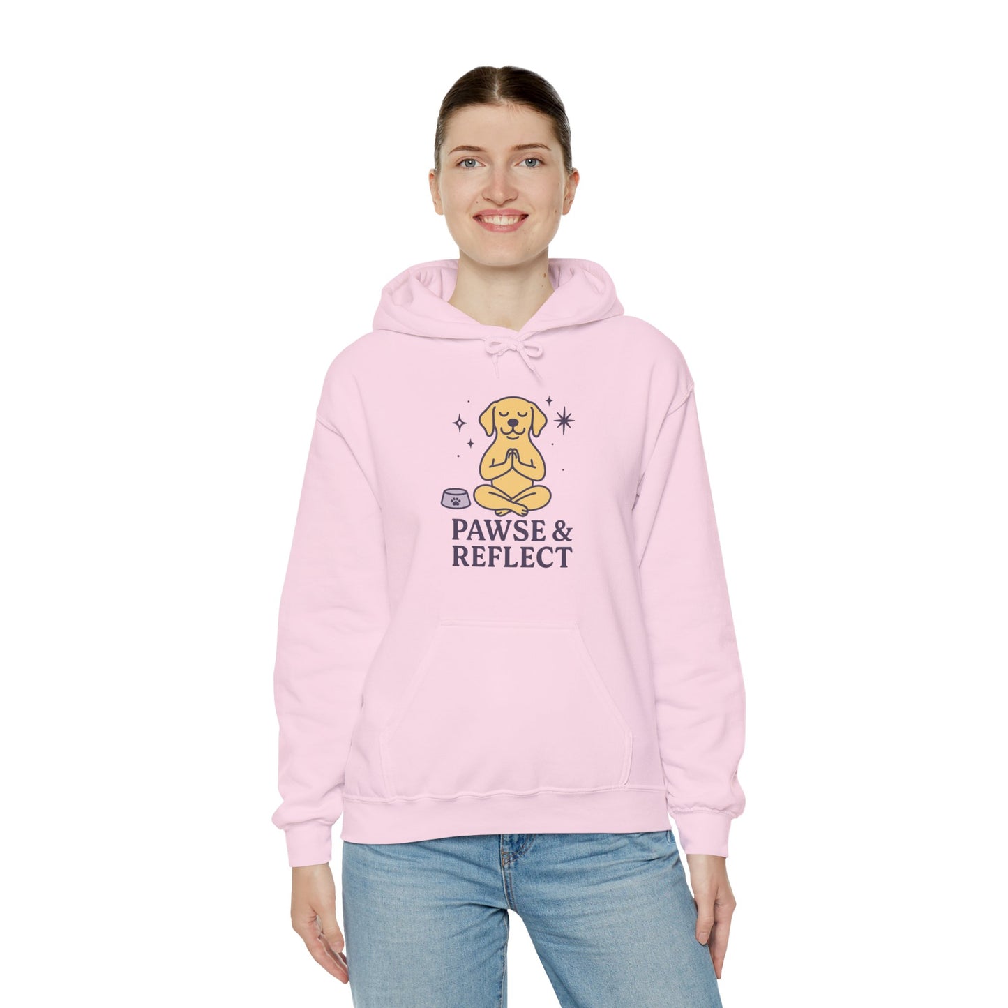 Cosy Hoodie for Pet Lovers "Pawse & Reflect" by Sunday Woof Club