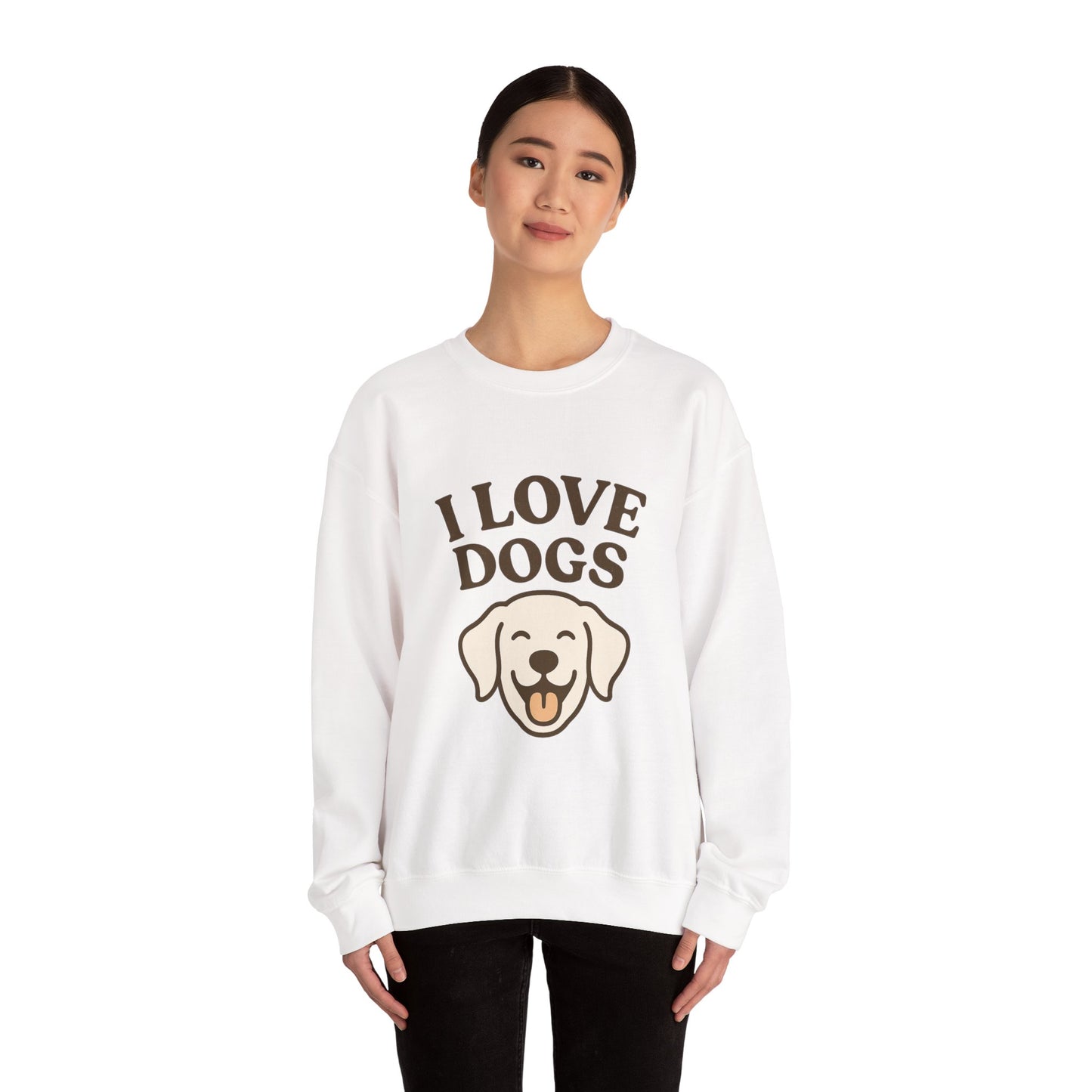 Cosy Dog Lover Sweater "I Love Dogs" by Sunday Woof Club