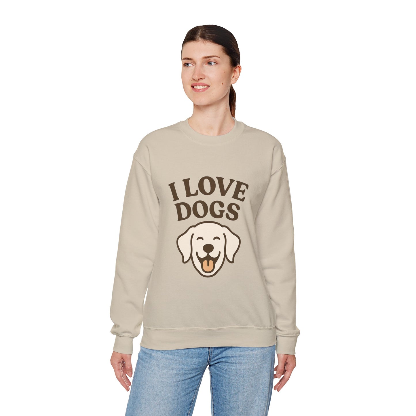 Cosy Dog Lover Sweater "I Love Dogs" by Sunday Woof Club