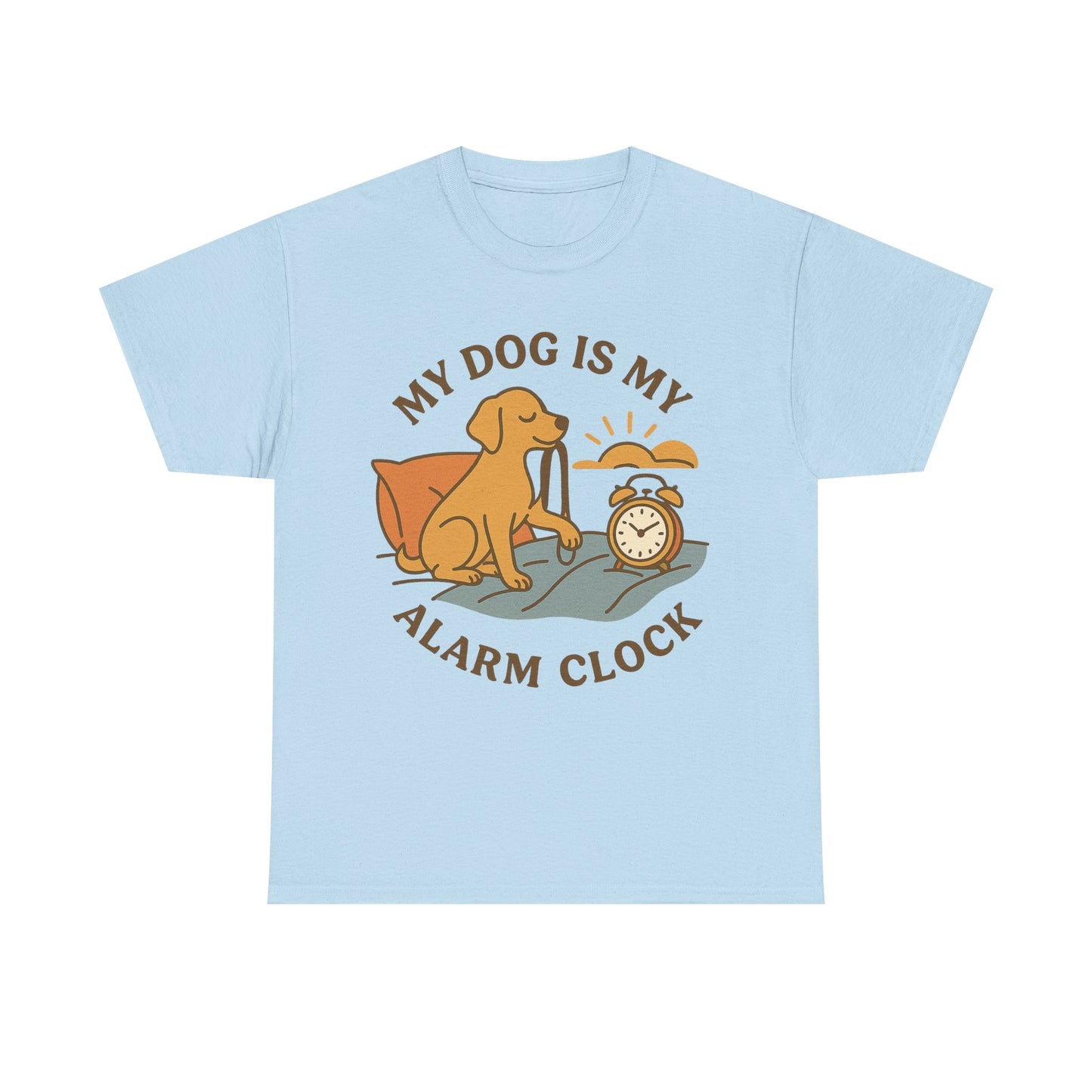 Funny Tee "My Dog is My Alarm Clock" by Sunday Woof Club
