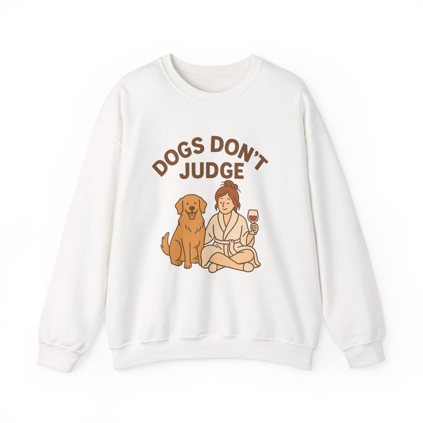 Cosy Sweatshirt "Dogs Don't Judge" by Sunday Woof Club