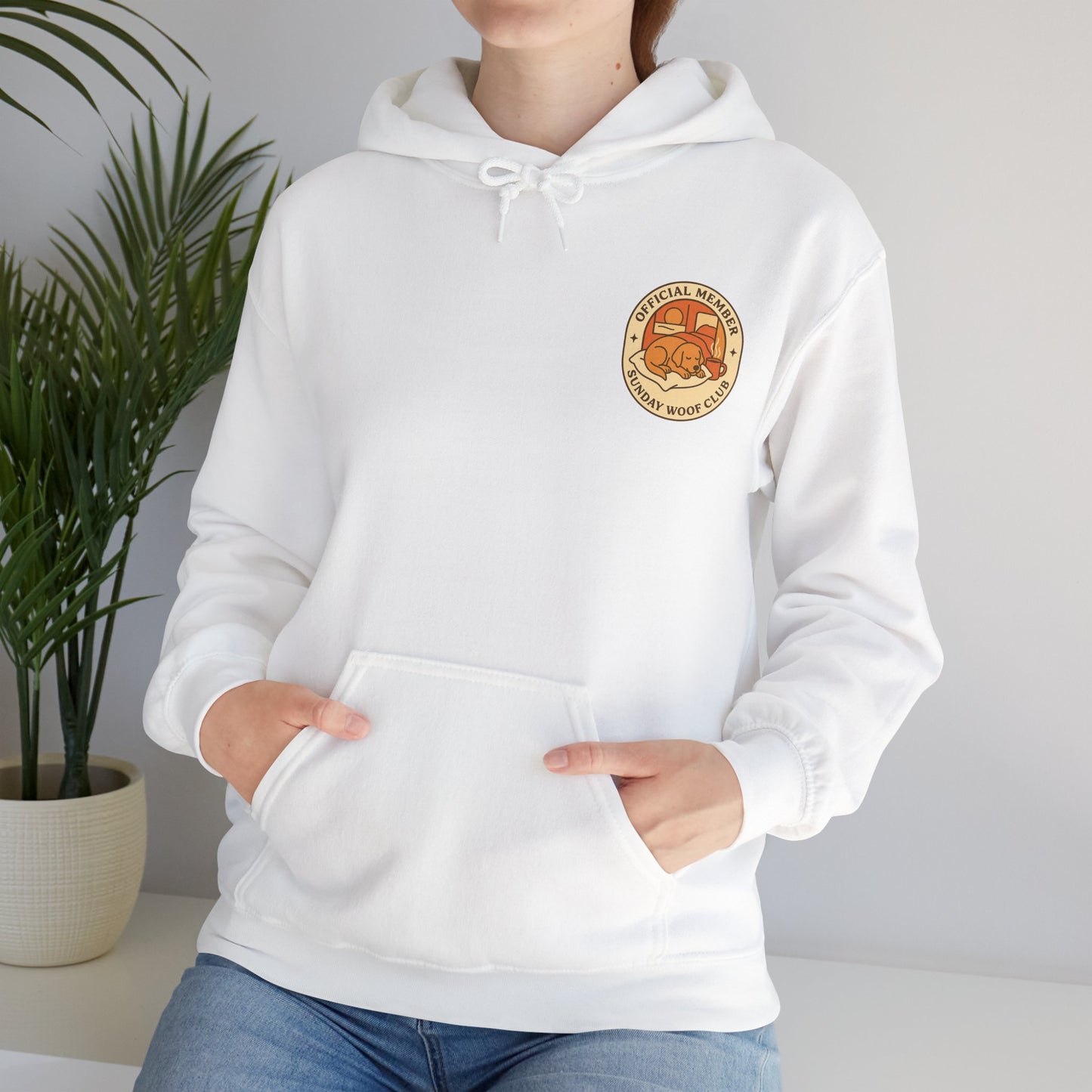 Vintage Emblem Sunday Woof Club Hoodie
