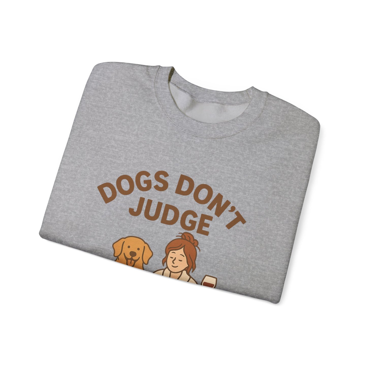 Cosy Sweatshirt "Dogs Don't Judge" by Sunday Woof Club