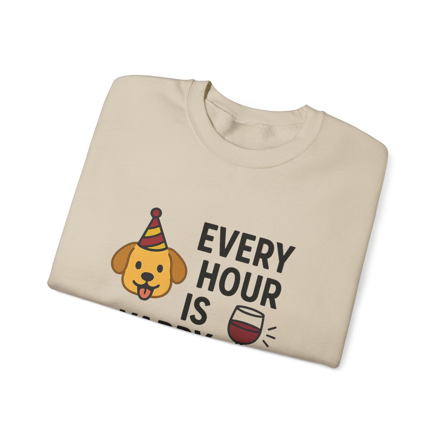 Funny Crewneck Sweatshirt "Yappy Hour" by Sunday Woof Club
