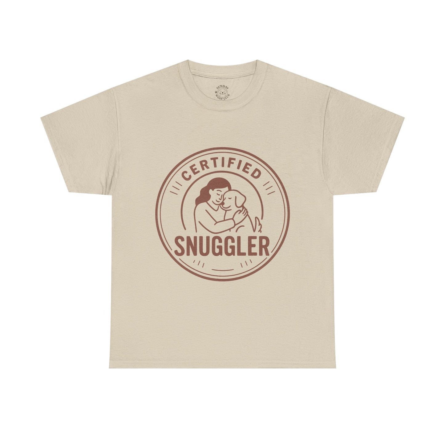 Dog Lover Tee "Certified Snuggler" by Sunday Woof Club