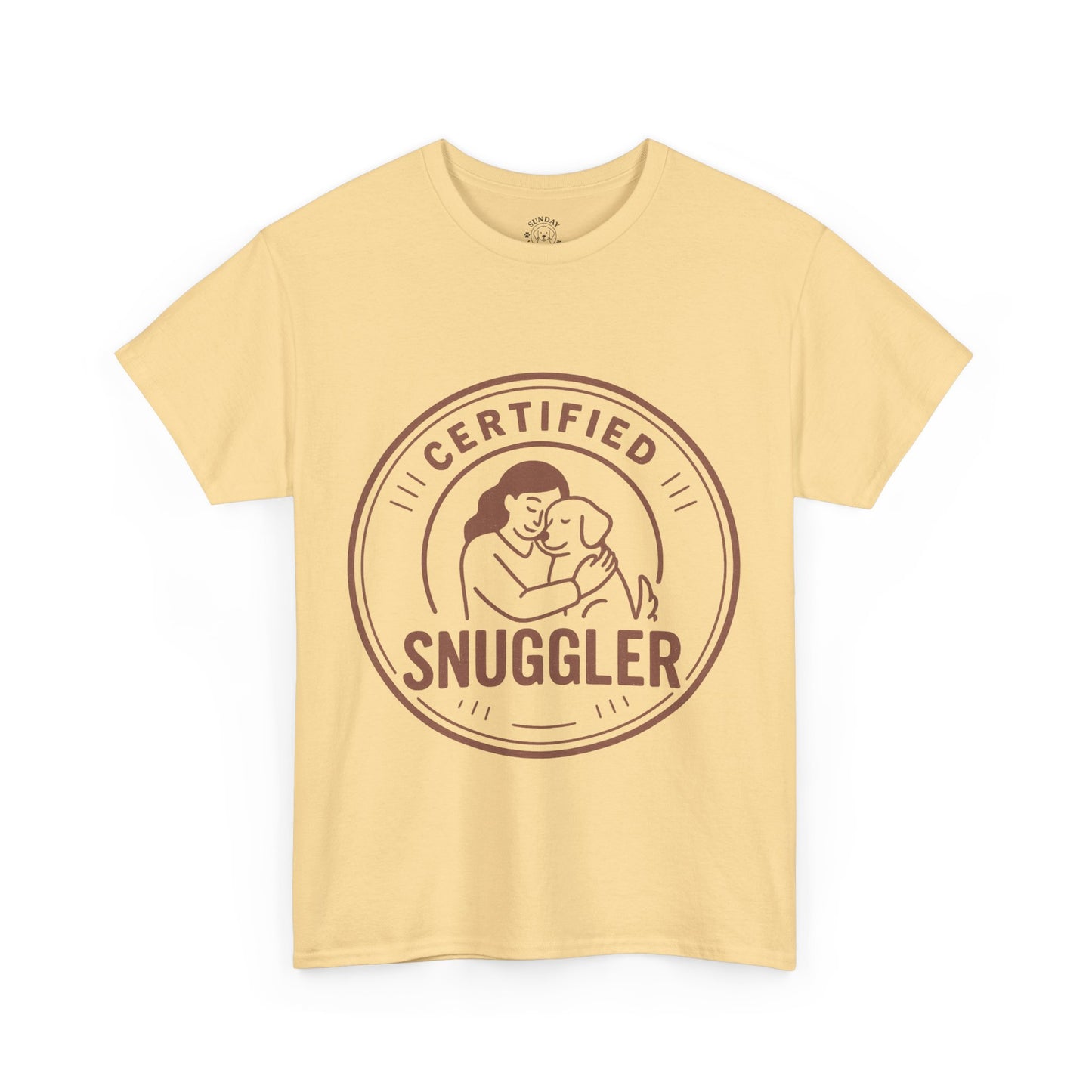 Dog Lover Tee "Certified Snuggler" by Sunday Woof Club