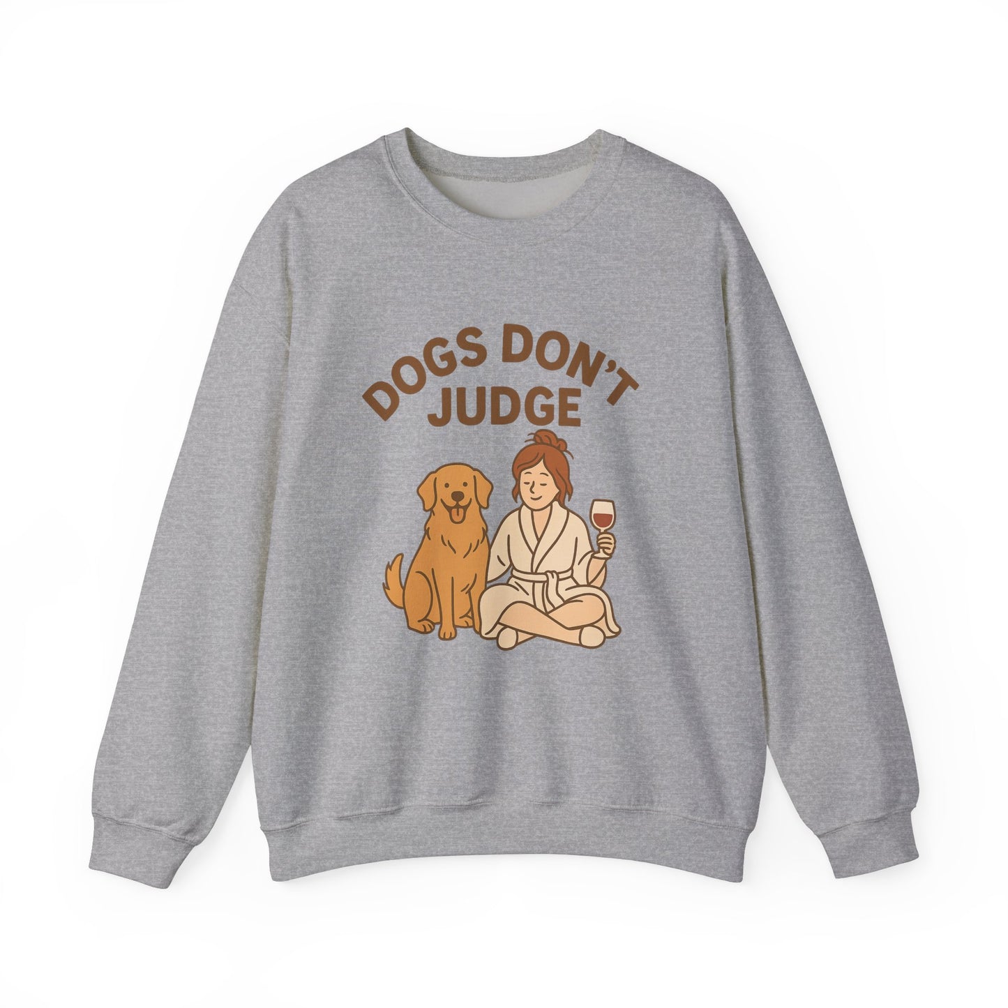 Cosy Sweatshirt "Dogs Don't Judge" by Sunday Woof Club