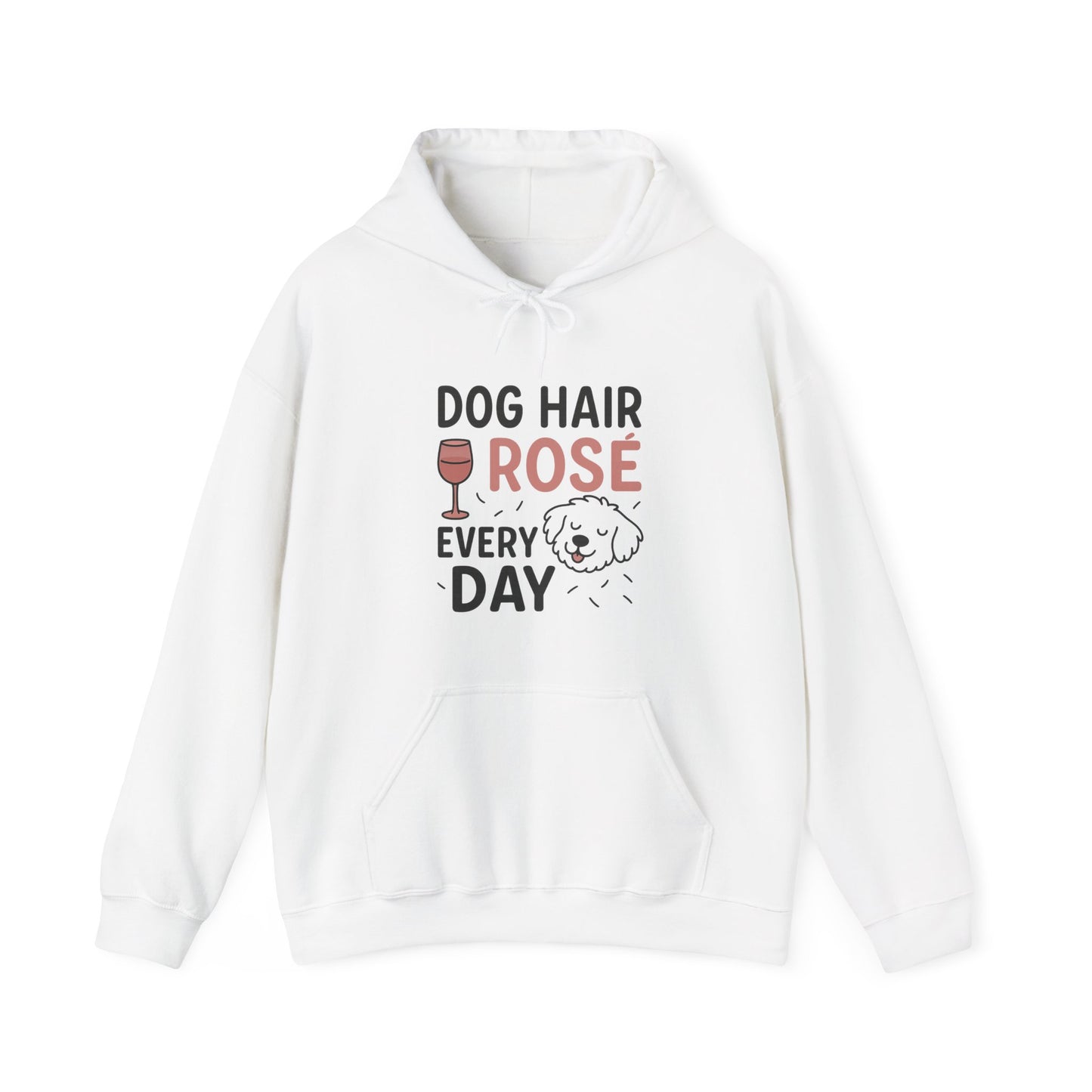 Funny Hoodie "Dog Hair Rosé" for Pet Lovers by Sunday Woof Club