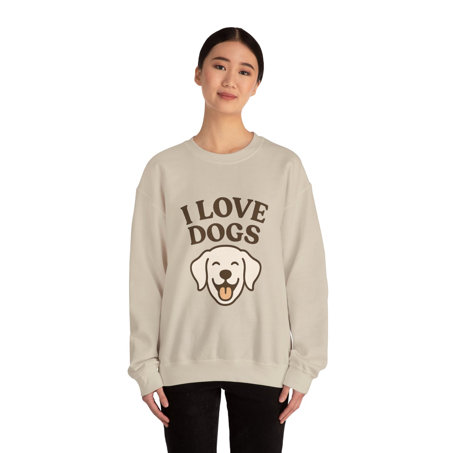 Cosy Dog Lover Sweater "I Love Dogs" by Sunday Woof Club