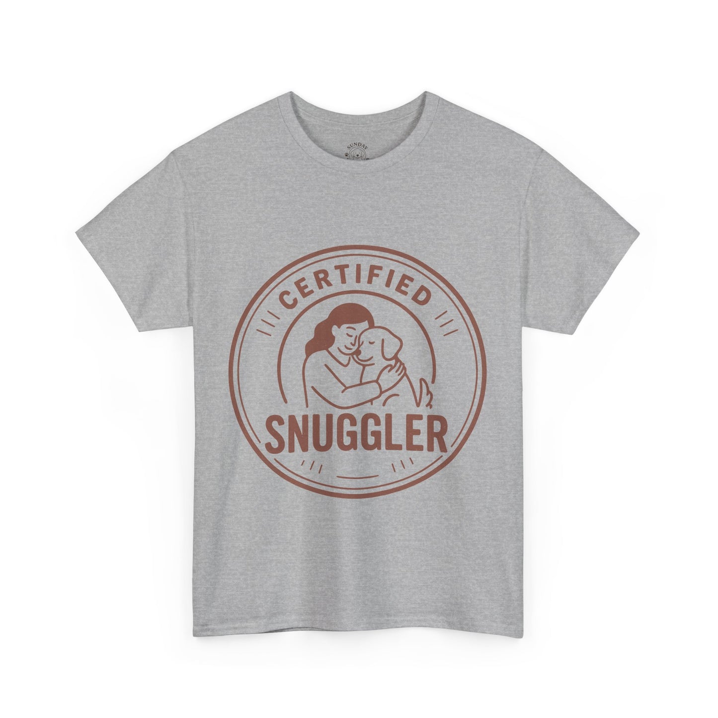 Dog Lover Tee "Certified Snuggler" by Sunday Woof Club