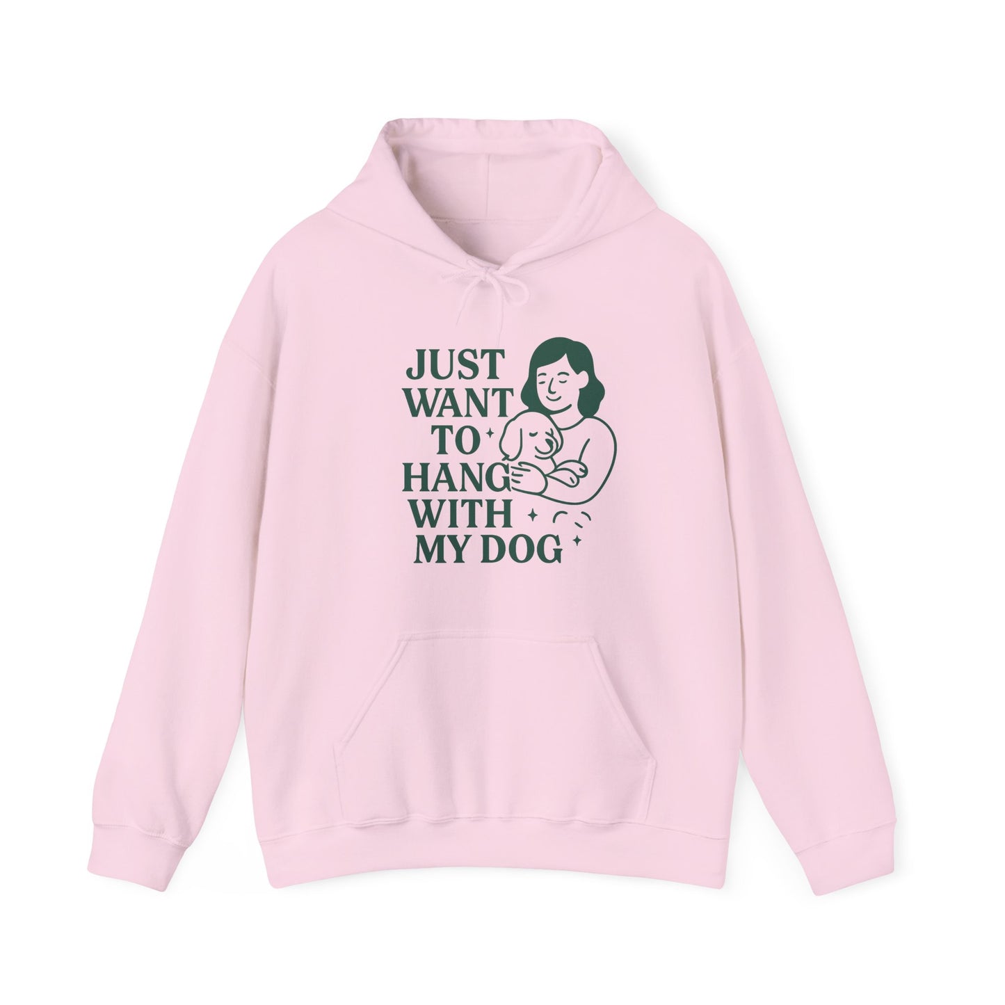 Cosy Hoodie "Just Want to Hang with My Dog" by Sunday Woof Club
