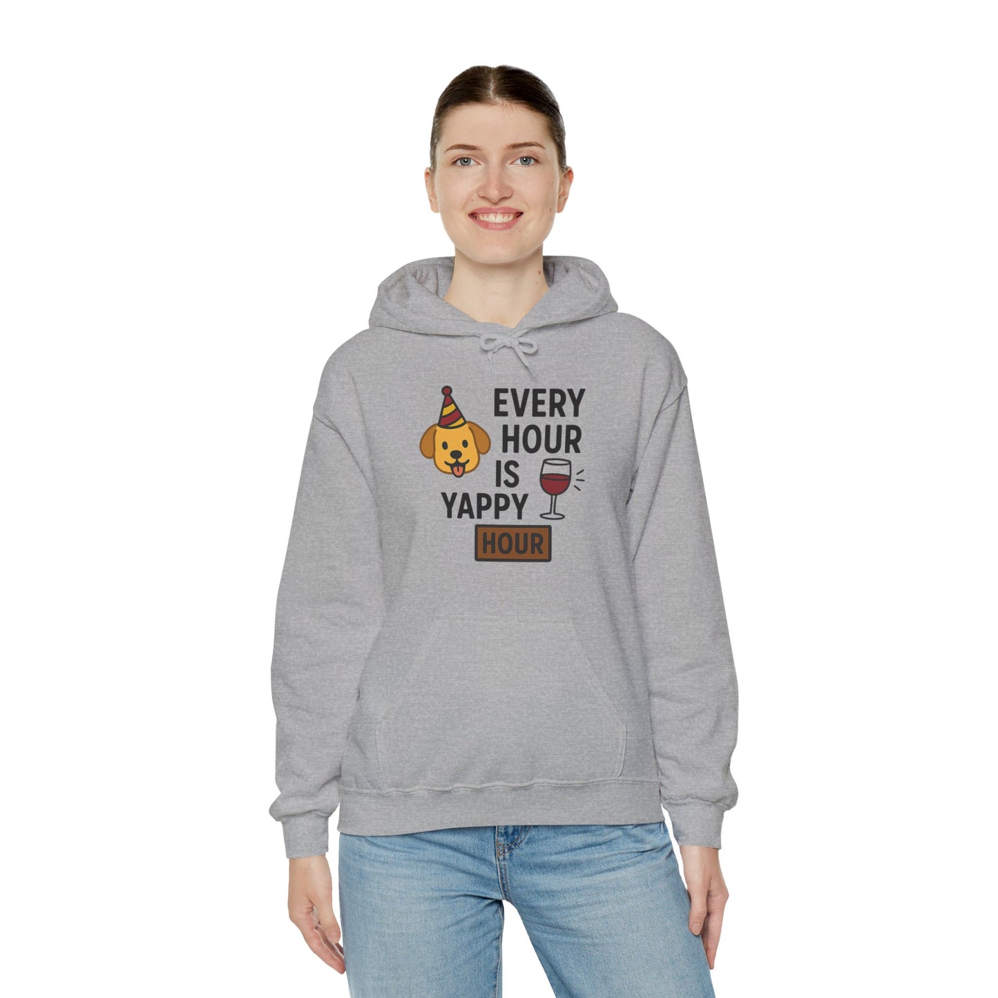 Dog Lover Hoodie "Yappy Hour" by Sunday Woof Club
