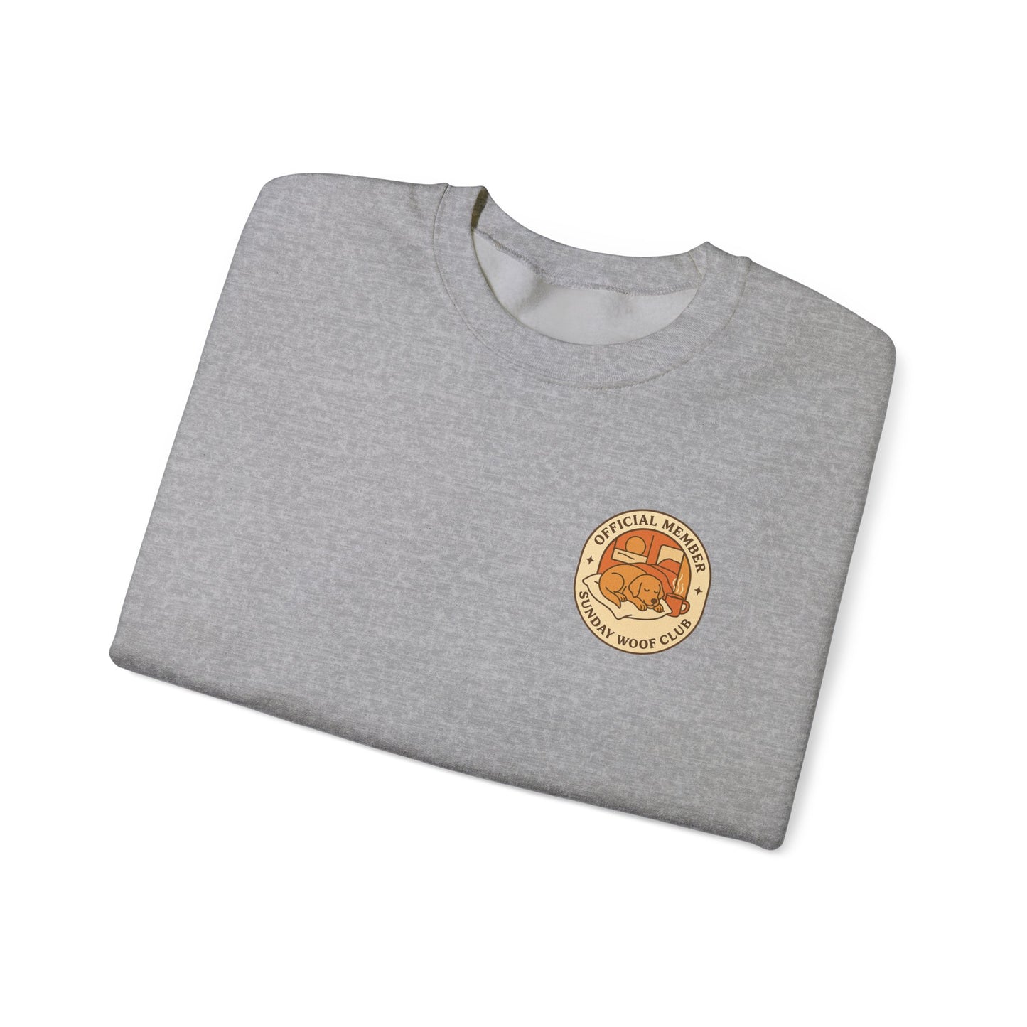 Retro-Inspired Sunday Woof Club Sweatshirt - Cosy Vintage Vibes
