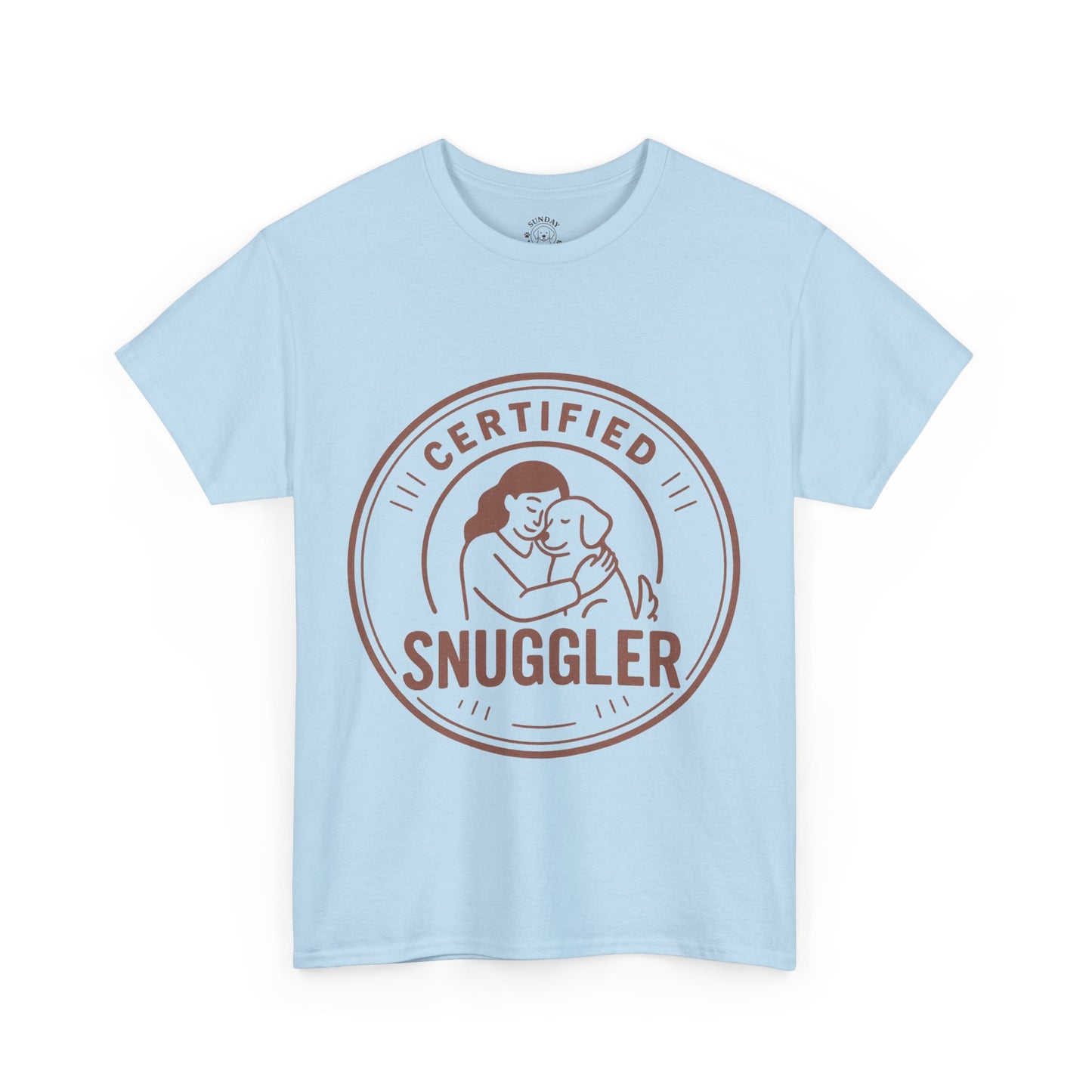 Dog Lover Tee "Certified Snuggler" by Sunday Woof Club