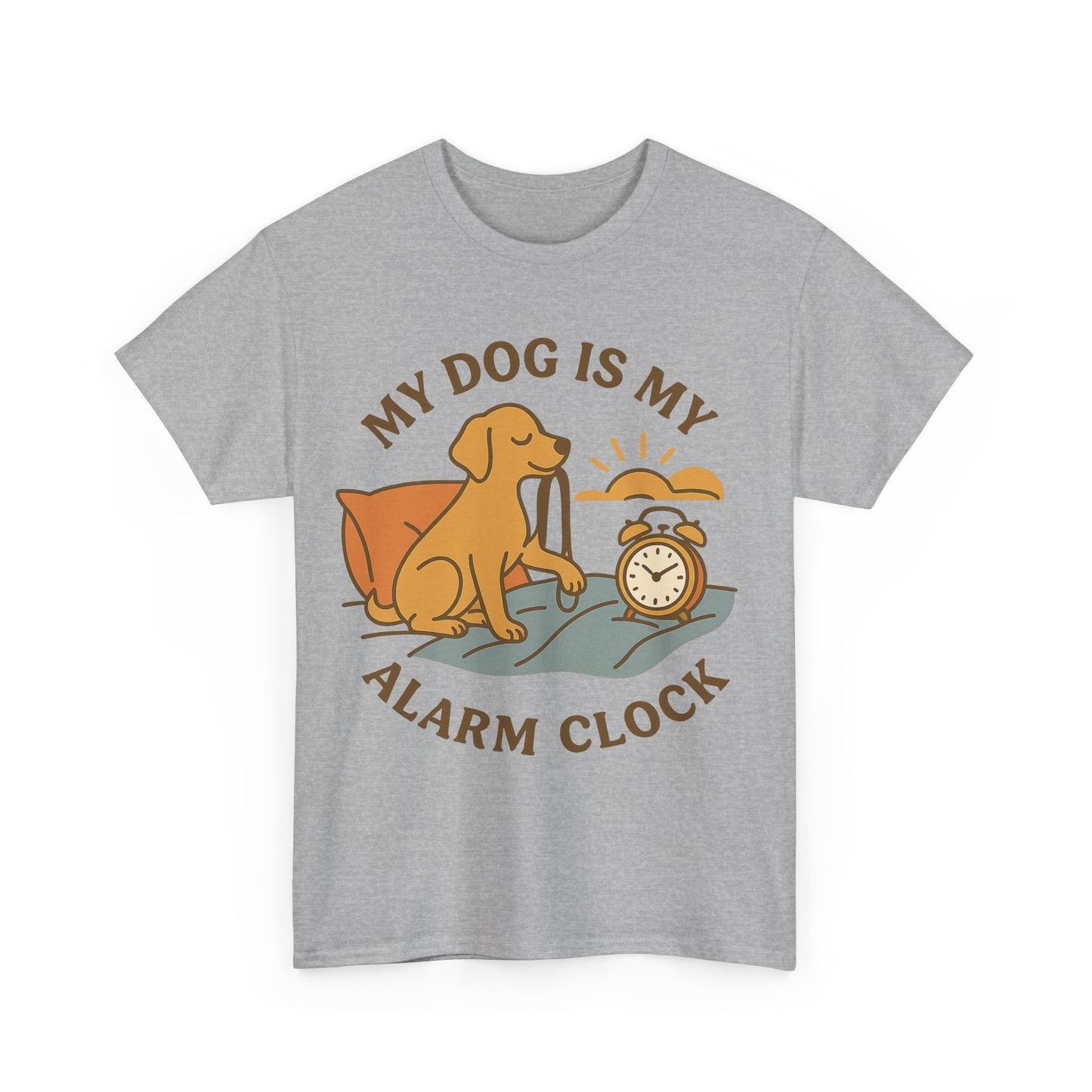 Funny Tee "My Dog is My Alarm Clock" by Sunday Woof Club
