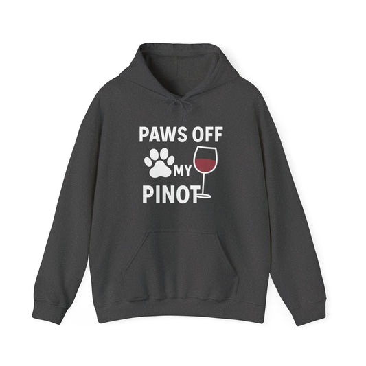 Nice Hoodie "Paws Off My Pinot" by Sunday Woof Club