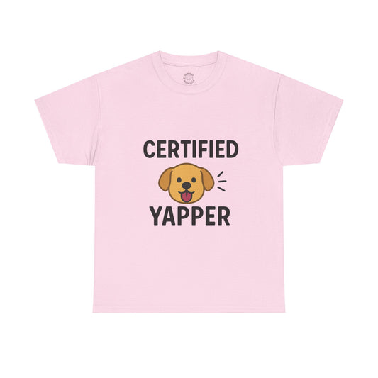 Funny Tee "Certified Yapper" by Sunday Woof Club