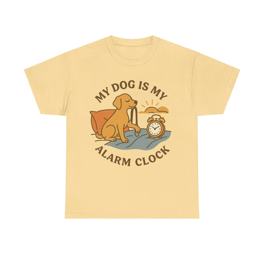 Funny Tee "My Dog is My Alarm Clock" by Sunday Woof Club
