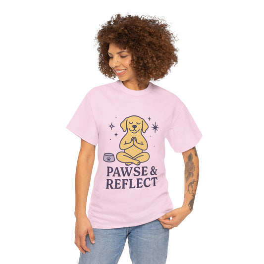Comfy Tee "Pawse & Reflect" by Sunday Woof Club