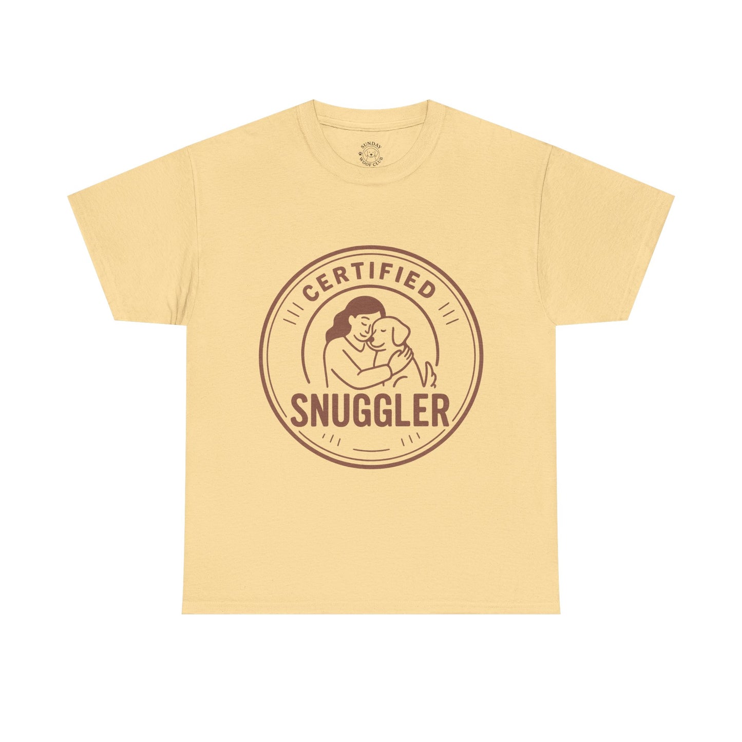 Dog Lover Tee "Certified Snuggler" by Sunday Woof Club