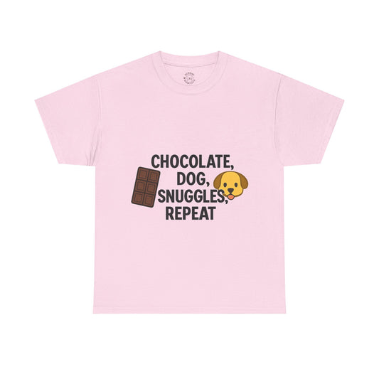 Funny Tee "Chocolate Dog Snuggles" by Sunday Woof Club