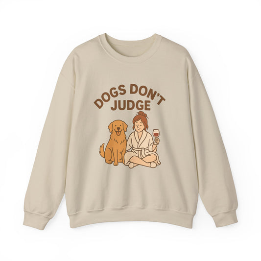 Cosy Sweatshirt "Dogs Don't Judge" by Sunday Woof Club