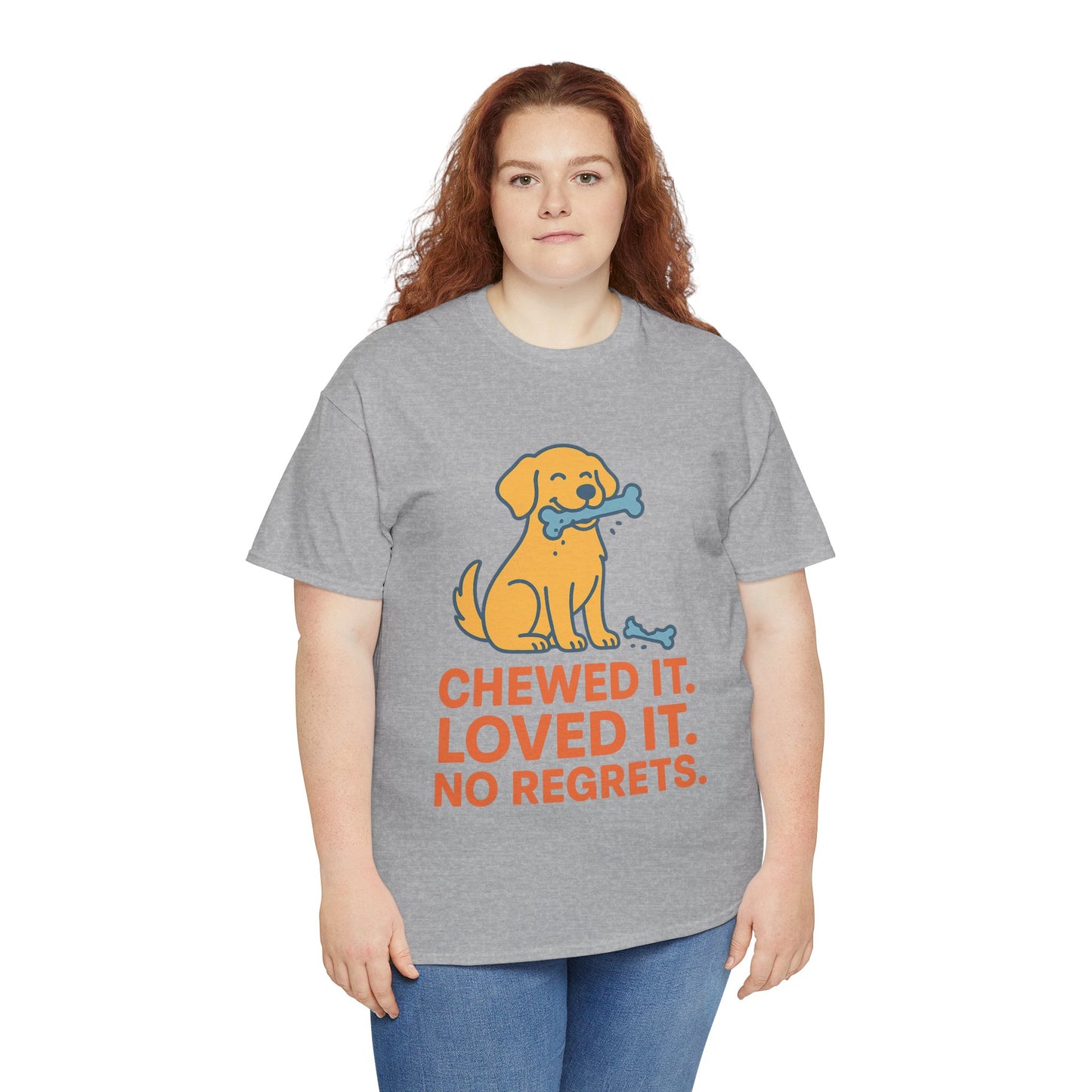 Funny Tee "Chewed It Loved It No Regrets" by Sunday Woof Club