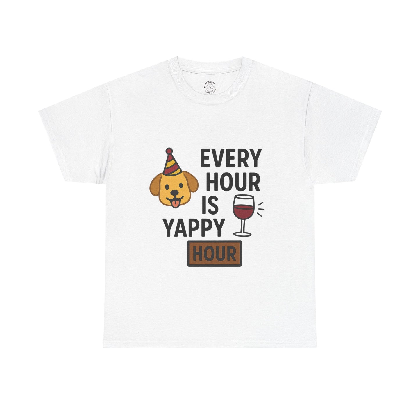 Dog Lover Tee  "Yappy Hour" by Sunday Woof Club