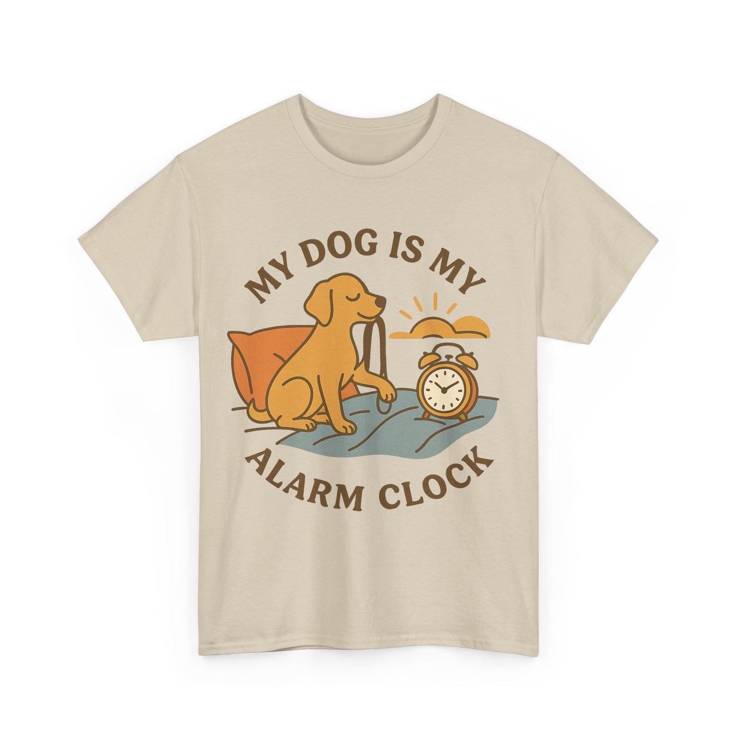 Funny Tee "My Dog is My Alarm Clock" by Sunday Woof Club