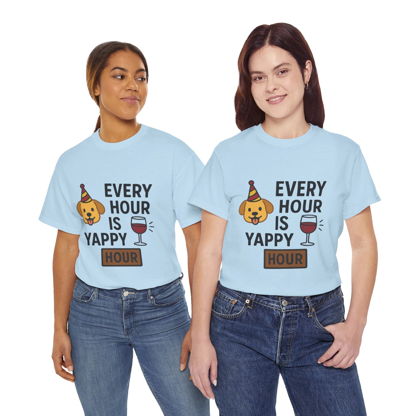 Dog Lover Tee  "Yappy Hour" by Sunday Woof Club