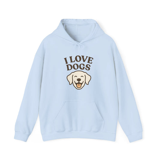 Cosy Pet Lover Hoodie "I Love Dogs" by Sunday Woof Club