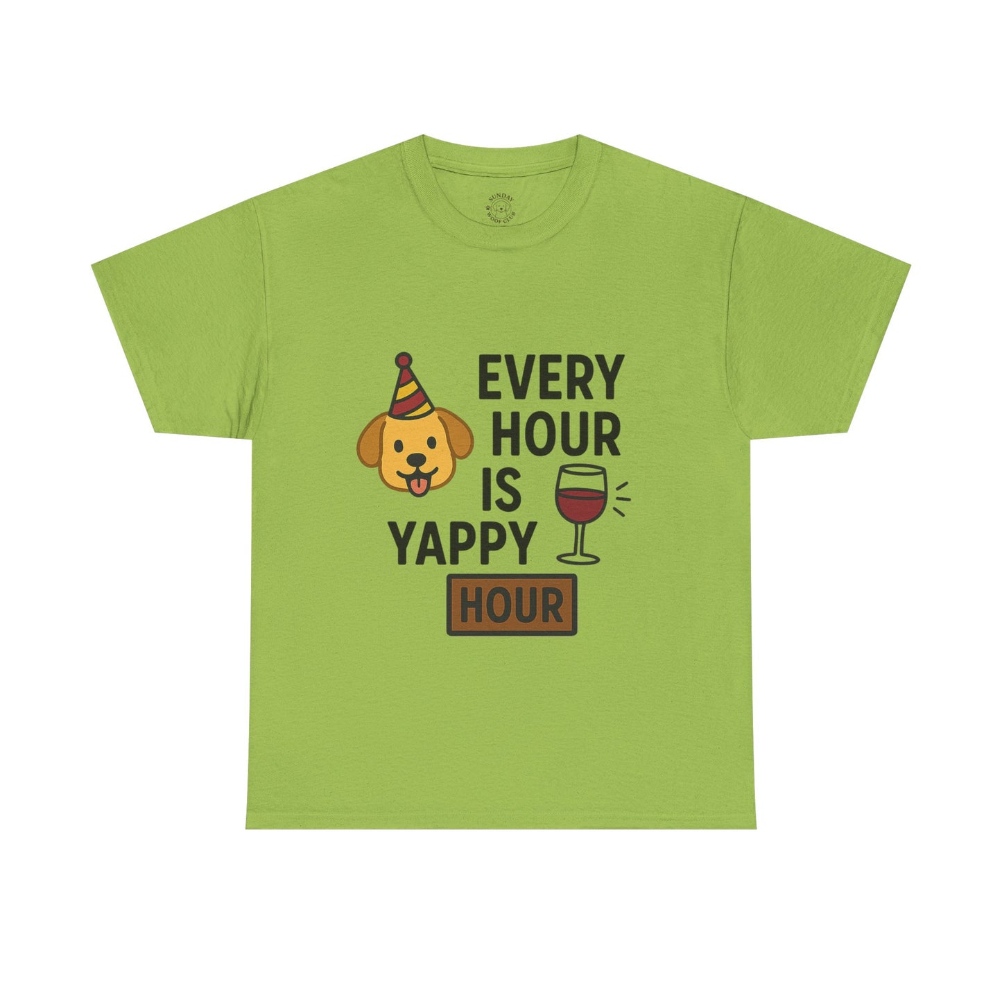 Dog Lover Tee  "Yappy Hour" by Sunday Woof Club